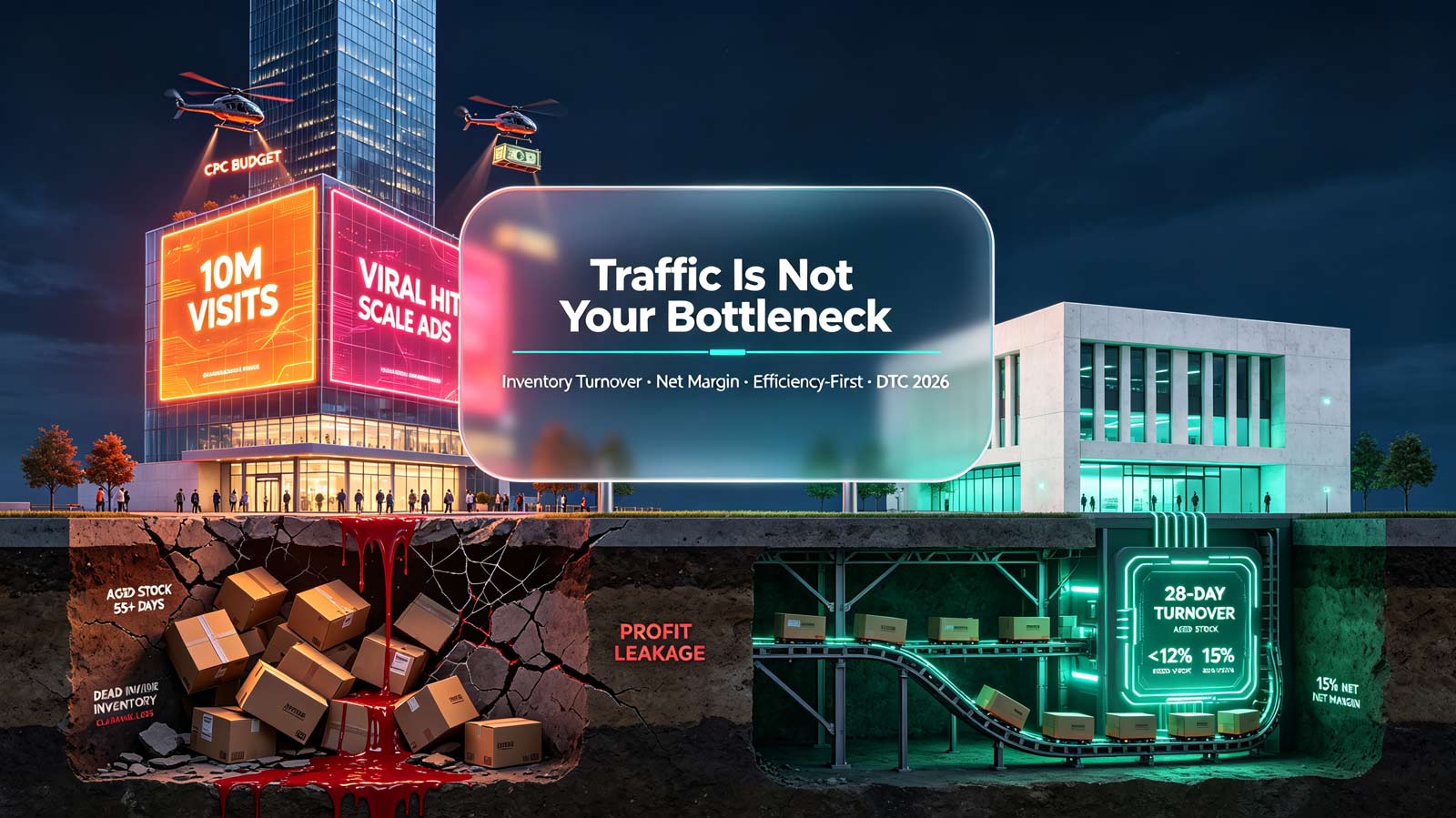 Traffic Is Not Your Bottleneck: Why 2026 DTC Winners Prioritize Inventory Turnover