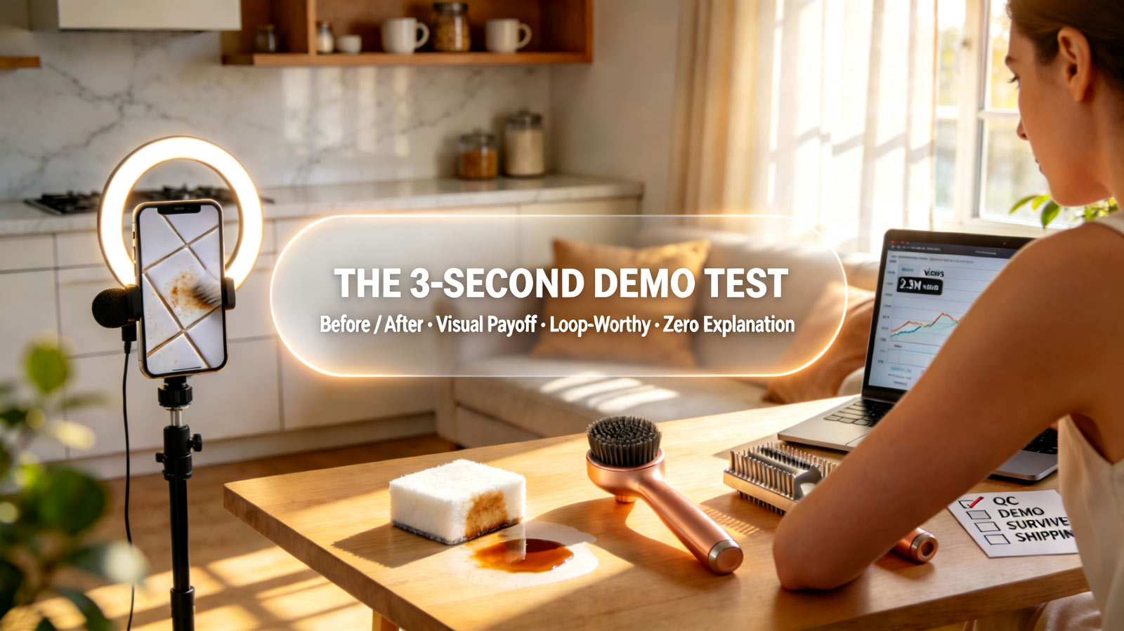 The 3‑Second Demo Rule: How Visual Payoff Picks Winning Products Before Ad Spend
