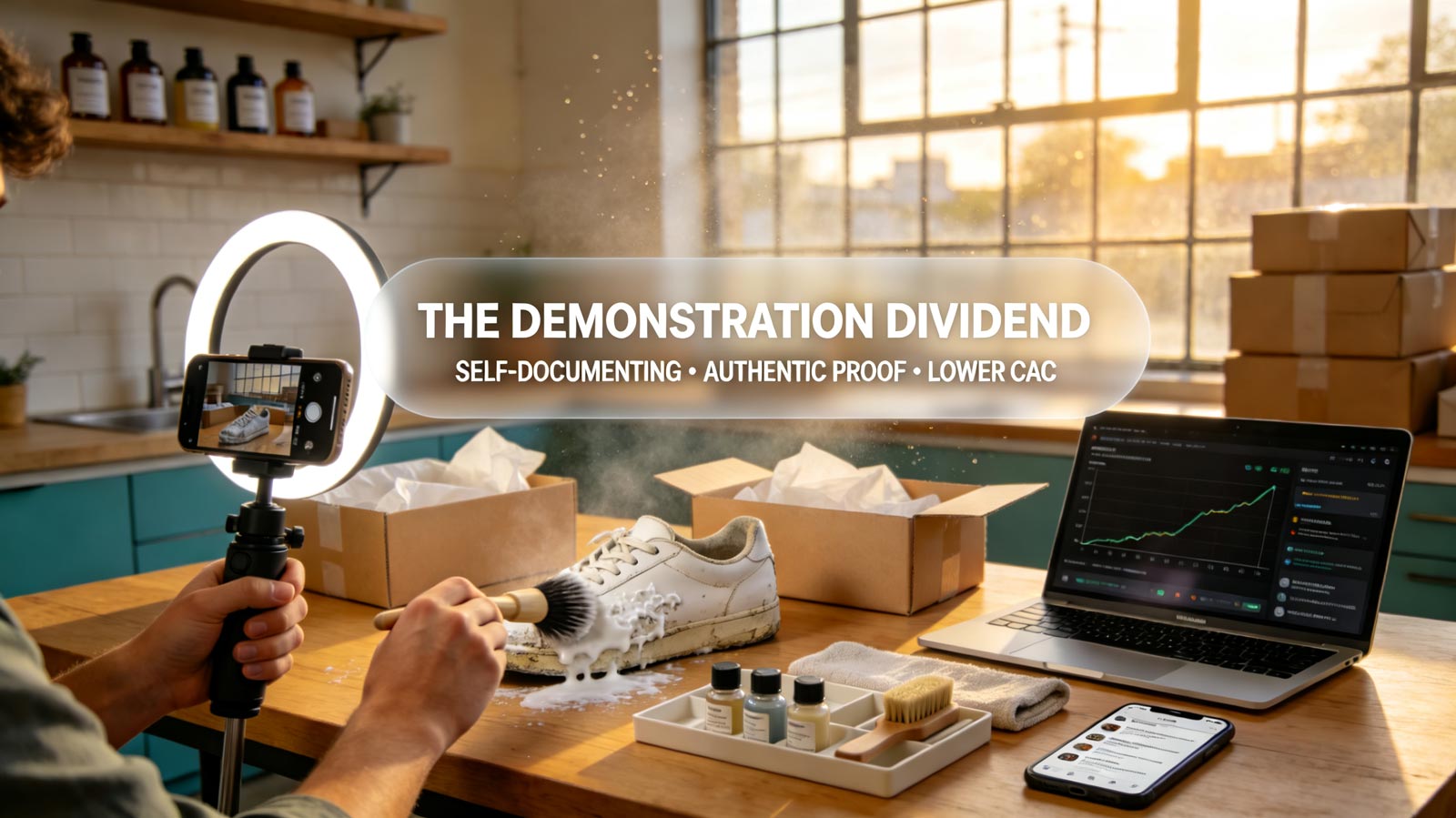 The Demonstration Dividend: How Self-Documenting Products Quietly Cut Cross-Border CAC and Creative Costs